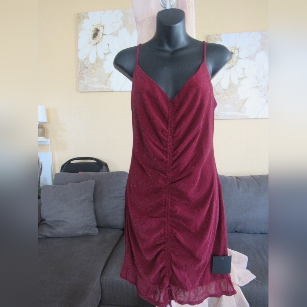 LULU's Ruched BodyCon Mini Dress - Picture 3 of 9